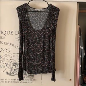 Floral long sleeve top